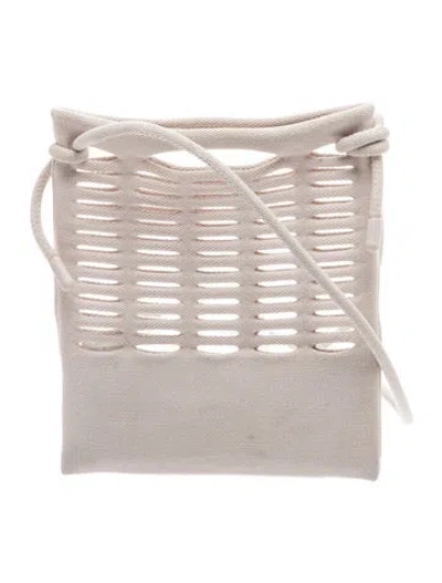 Pre-owned Issey Miyake Bucket Bag In Gray