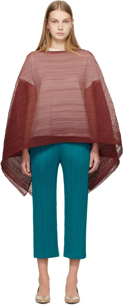 Issey Miyake Burgundy Madame-t October Scarf