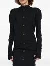 Issey Miyake Button-front Pocket Mini Dress In Black
