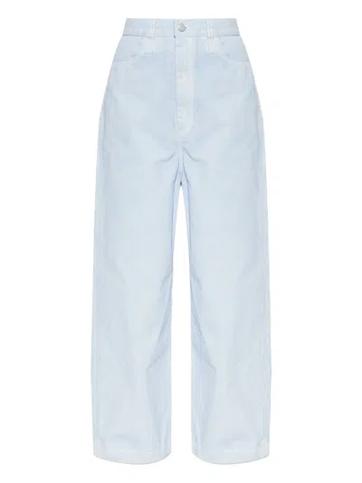 Issey Miyake Button Trousers In Blue