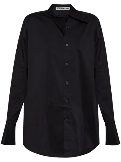 Issey Miyake Button-up Shirt In Black