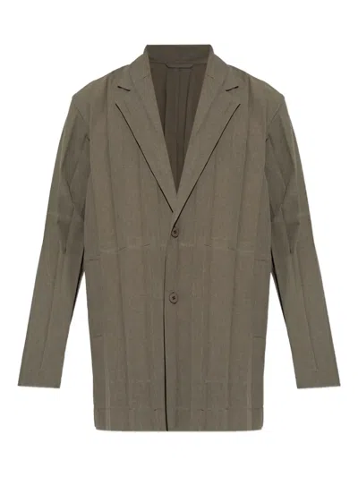 Issey Miyake Buttoned Blazer In Green
