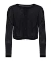 Issey Miyake Buttoned Cardigan In Black
