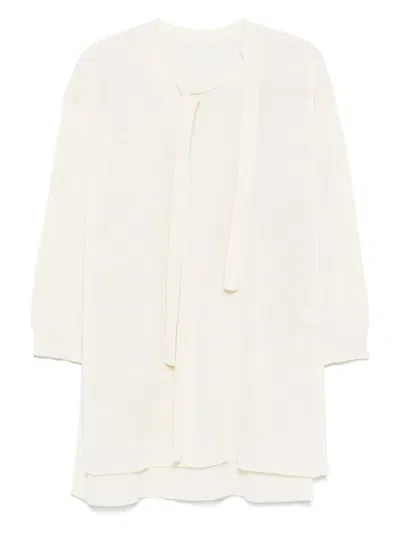 Issey Miyake Buttoned Draped Sweater