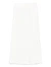 Issey Miyake Pressed Form Midirock In White
