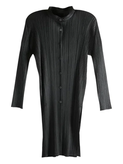 Issey Miyake Buttoned Pp58jj492 Top In Black