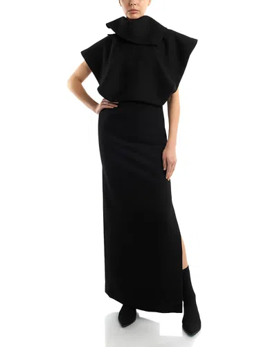 Issey Miyake Calligraph Dress In Black