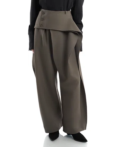 Issey Miyake Calligraph Pants In Gray