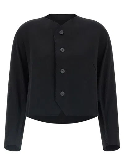 Issey Miyake 'campagne' Cardigan In Black