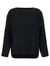 Issey Miyake Black Campagne Sweater In Black