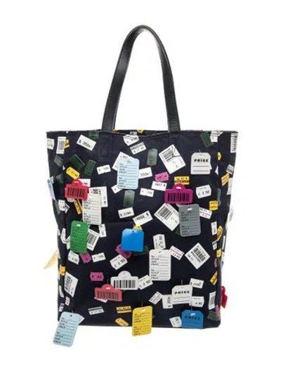 Pre-owned Issey Miyake Canvas Tote In Blue
