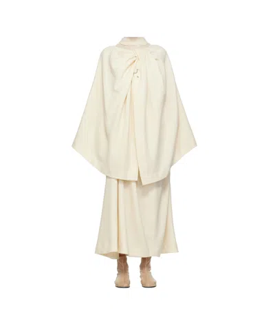 Issey Miyake Off-white Entwine Cardigan In 06 Moon White