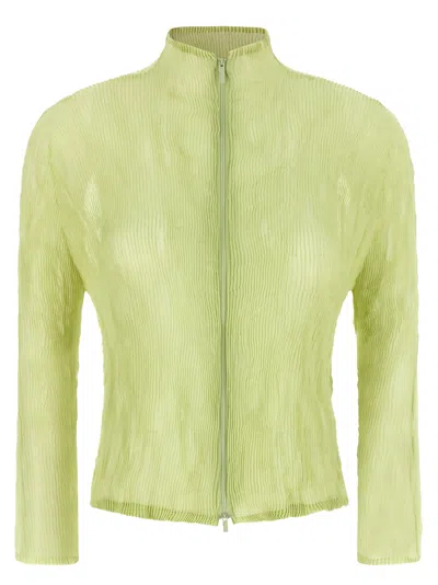 Issey Miyake Cardigan In Green