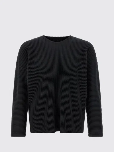 ISSEY MIYAKE SWEATER HOMME PLISSE' ISSEY MIYAKE MEN COLOR BLACK,H65817002