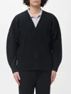 Issey Miyake Basics Buttoned Pleated T-shirt In Black