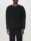 Issey Miyake Black Basics Cardigan In Schwarz