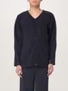 Issey Miyake Cardigan Homme Plisse'  Men Color Blue In Blau