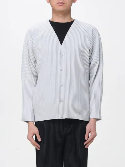 Issey Miyake Cardigan Men Homme Plisse'  In Gray