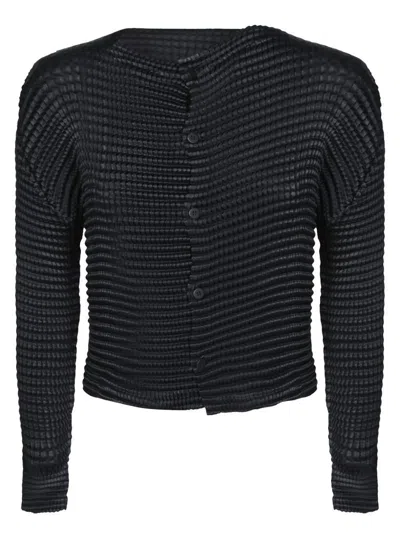 Issey Miyake Cardigans In Black