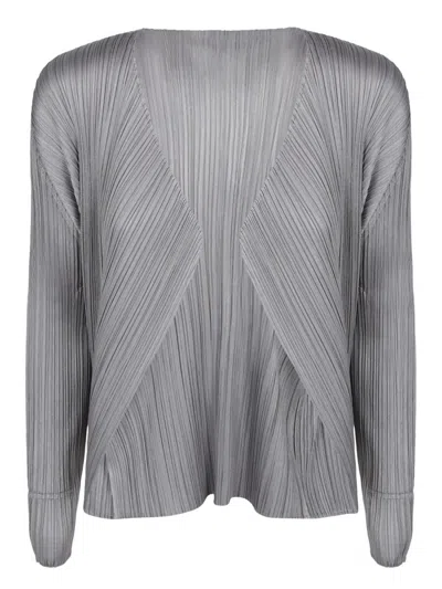Issey Miyake Cardigans In Gray