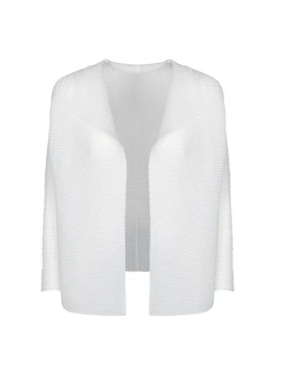 Issey Miyake Cardigans In White