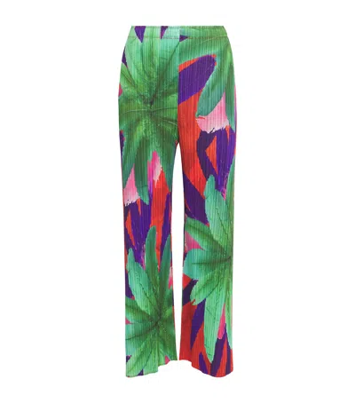 Issey Miyake Carnival Trousers In Green