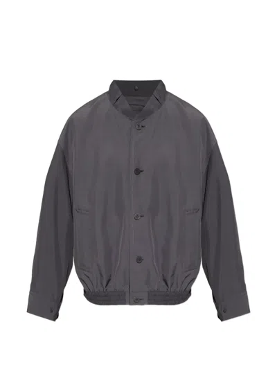 Issey Miyake Carrier Carried Button-front Bomber Jacket In Blue