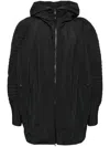 Issey Miyake Cascade Pleated Jacket In Black