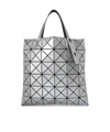 Issey Miyake Checked Tote Bag In Gray