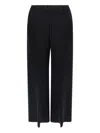 Issey Miyake Chevron-pleating Trousers In Black