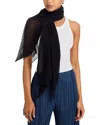 Issey Miyake Chevron Pleats Scarf In Black