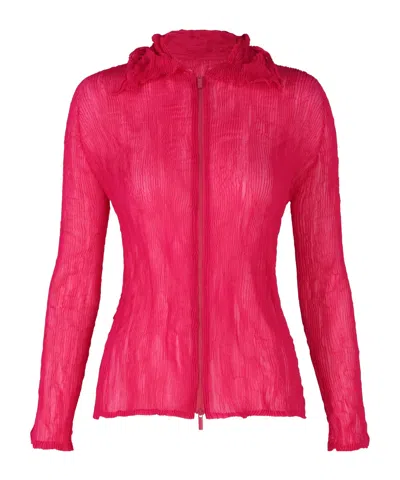 Issey Miyake Chiffon Twist 1 Cardigan In White