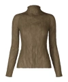 Issey Miyake Chiffon Twist 1 Shirt In Brown