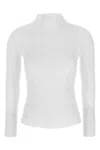 Issey Miyake White Chiffon Twist-56 Sweater