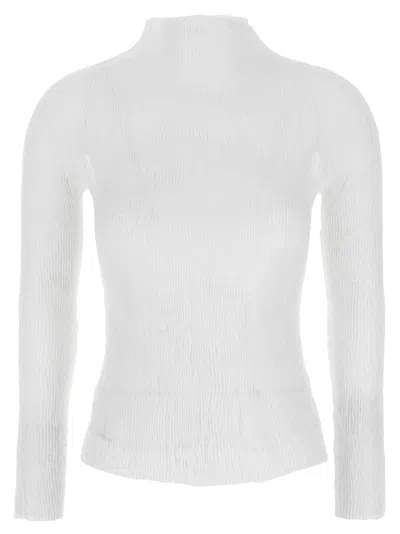 Issey Miyake Chiffon Twist-56 Sweaters And Cardigans White