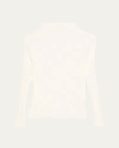 ISSEY MIYAKE CHIFFON TWIST BK WT 56 TOP
