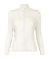 Issey Miyake Chiffon Twist Bk/wt-56 Shirt In White