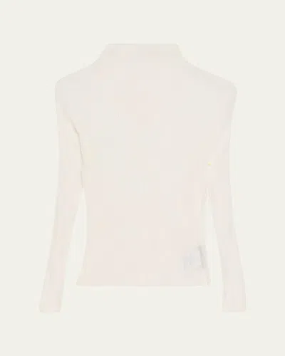 Issey Miyake Chiffon Twist Long-sleeve Top In Multi