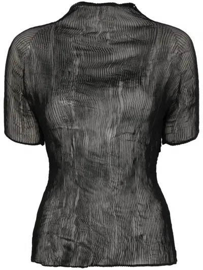 ISSEY MIYAKE CHIFFON TWIST T-SHIRT
