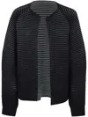 Issey Miyake Circle Knit Cardigan Clothing In Black