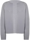 Issey Miyake Circle Knit Cardigan In Grey