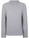 Issey Miyake Circle Knit Top In Grey