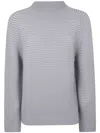 Issey Miyake Circle Knit Top In グレー
