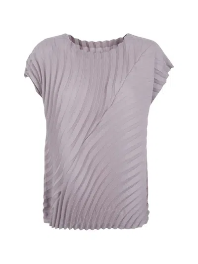 Issey Miyake Circle Pleats Pb Shirt In Gold