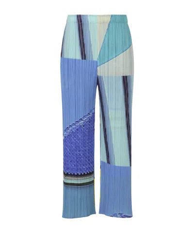 Issey Miyake City Collage In Blue