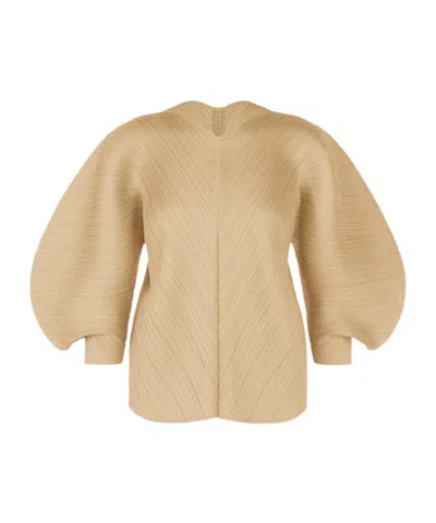 Issey Miyake Coast  Top In Brown