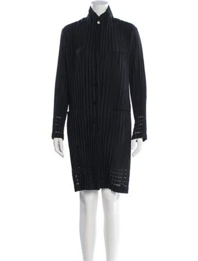 Pre-owned Issey Miyake Coat In Blue