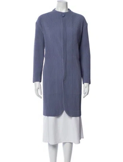 Pre-owned Issey Miyake Coat In Blue