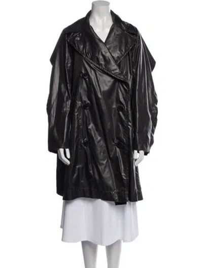 Pre-owned Issey Miyake Coat In Gray