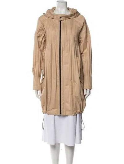 Pre-owned Issey Miyake Coat In Neutral